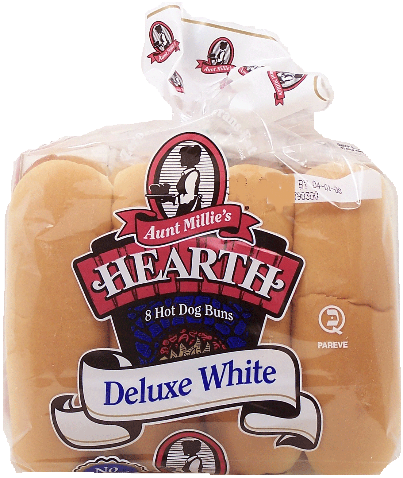 Aunt Mille&nbsp;Deluxe&nbsp;white hot dog buns, 8-count Full-Size Picture